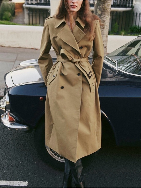 J. Crew Jackets & Blazers - J. Crew Iconic Classic Tan Trench Coat Belted Double-Breasted Fall Jacket Size 6
